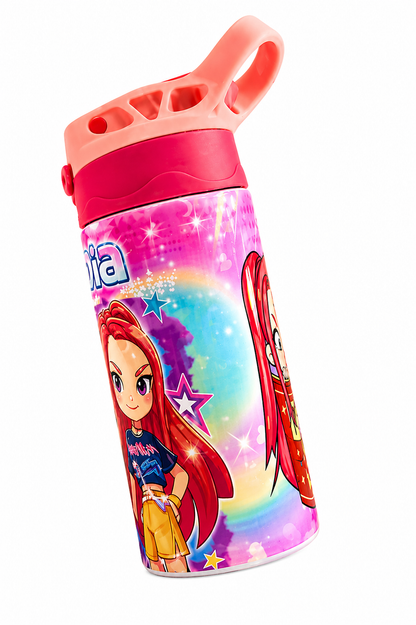 K-Pop Kids Water Bottle – Custom Name Bottle for Girls