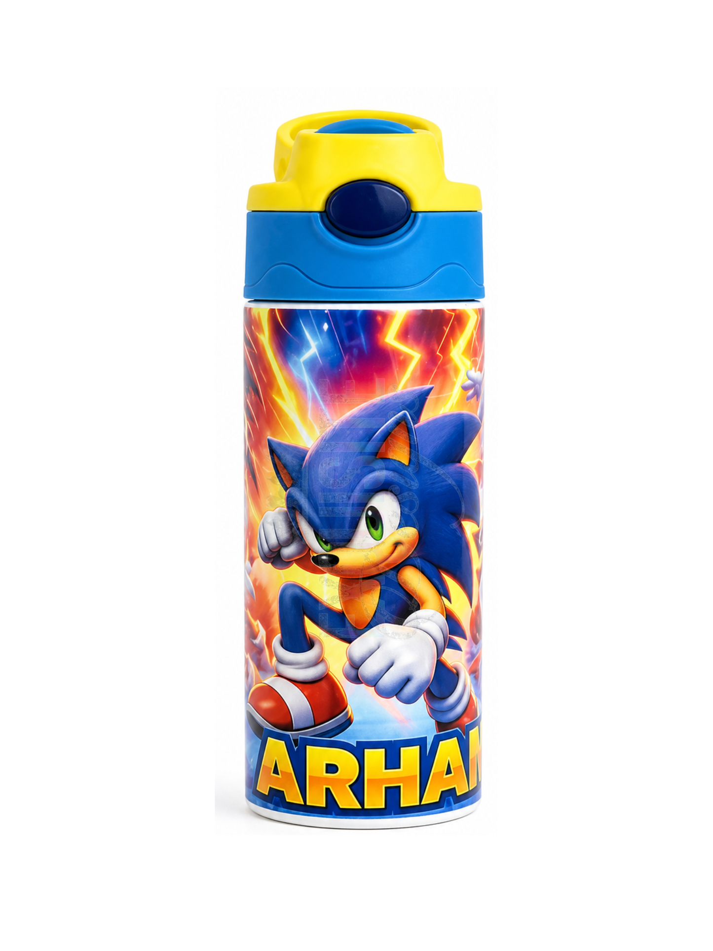 Sonic Kids Water Bottle – Custom Name Bottle)