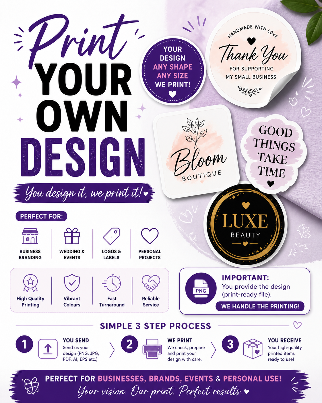 Custom Stickers – Print Your Own Design