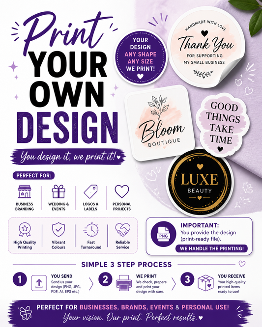 Custom Stickers – Print Your Own Design